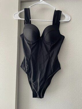 NWOT Pink Lily Black Swimsuit
